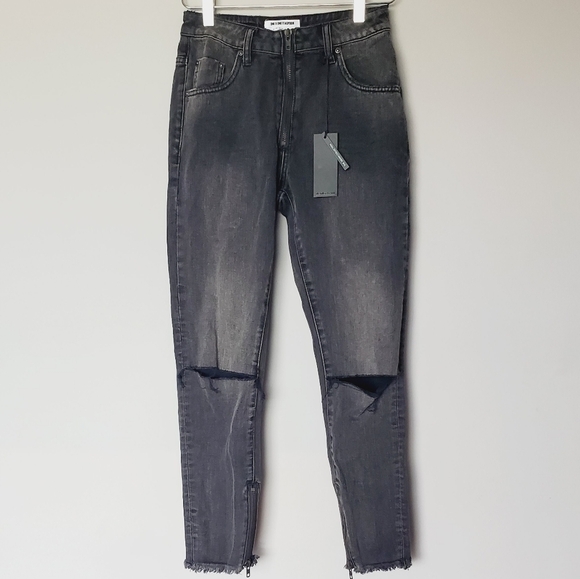 One Teaspoon NWT High Waist Freebird Skinny Jeans - Picture 3 of 10